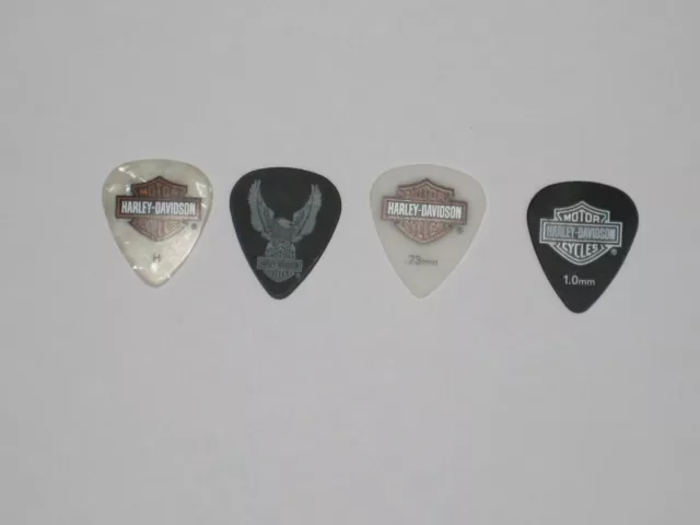 4  Mediator Guitare  Dunlop Harley Davidson  .-  Calibres Divers