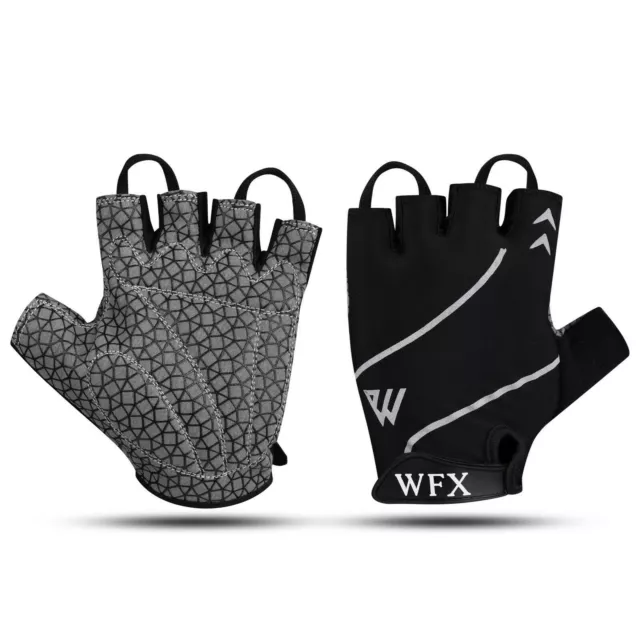 WFX Gym Weight Lifting Gloves Workout Training Straps Body Building Cycling Grip