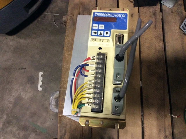 PANASONIC AC SERVO Driver, #DV80X200LB5B, input-200v, out 2kw, encoder ...