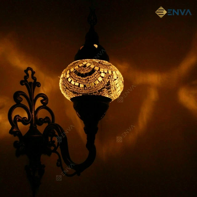 Applique murale en mosaïque Turque Style marocain multicolore lampe lumière