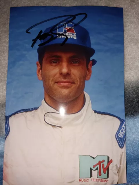 Roland Ratzenberger Alte Orig. Signierte Karte Formel 1 Ford Simtek *RAR*