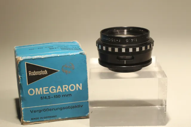 Rodenstock Omegaron 150mm f 4.5  enlarging lens in box for 4x5 (Normal Lens)