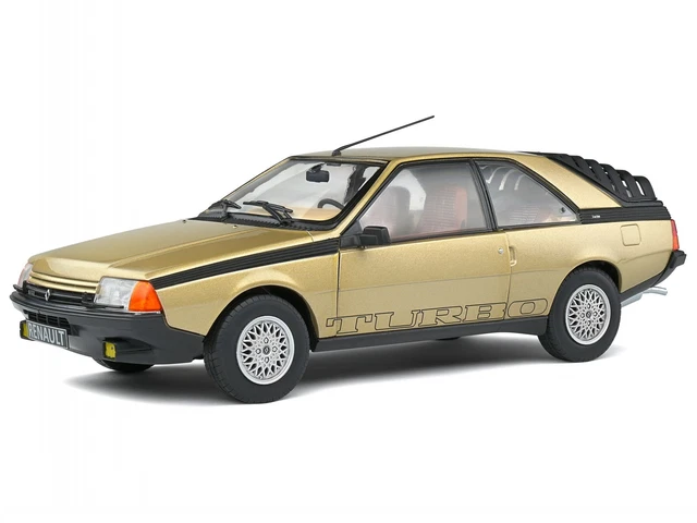 Renault Fuego Turbo 1980 sepia marron véhicule miniature S1806403 Solido 1:18
