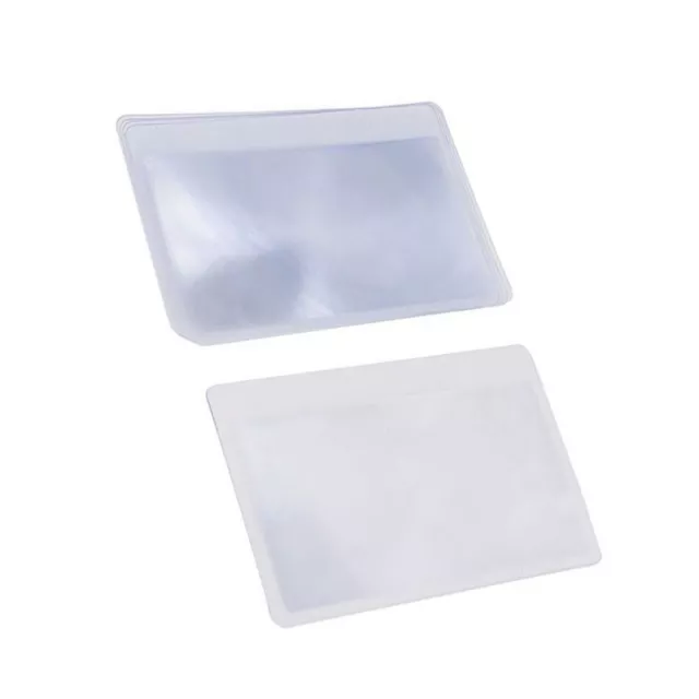 12 Pcs Sized Magnifying Lenses PVC Magnifier Ultra-thin Credit