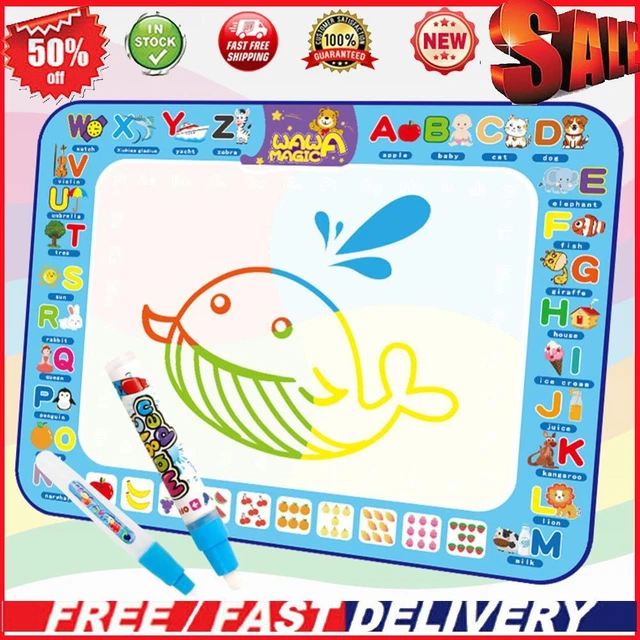 Big Drawing Doodle Mat Creative Design Watercolor Mat Reusable for Child Toddler
