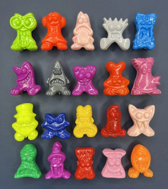 Gogos Crazy Bones COMPLETE Solid SET of CLASSIC MUTANTS 20 total w/ Eggy 0972