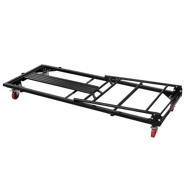 Adiroffice 900 Lbs. Steel Black Folding Table Cart Holds 20-Folding Tables