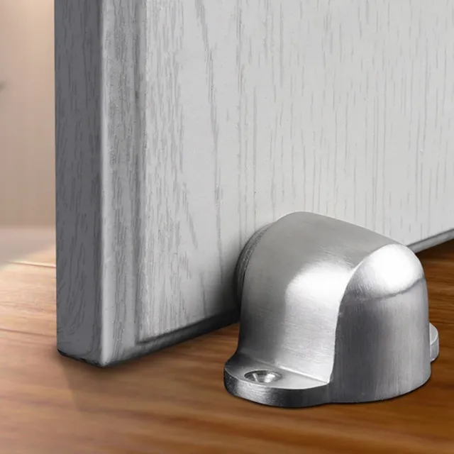 Floor Mount Stainless Steel Door Stop Catch Convenient and Wall friendly