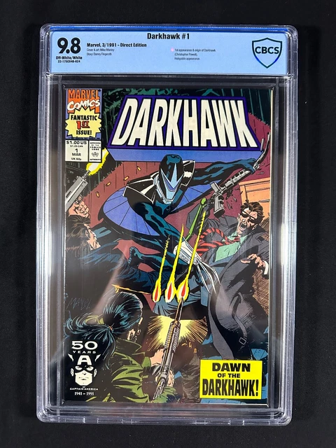 DARKHAWK #1 CBCS 9.8 / Marvel, 1991 / 1st Appearance & Origin of Darkhawk