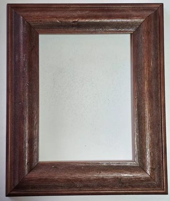 Brown Rustic Wood Picture Frame 2" Wide Fits 6” X 8” Photo or Art  FREE SHIPPING
