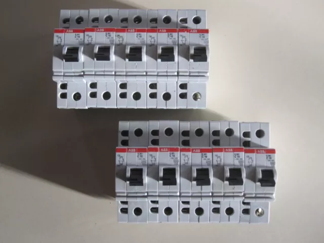 10 interruttori di protezione linea ABB C10 S261 fusibile automatico fusibile contatto ausiliario