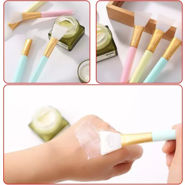 Lo último Máscara Facial de Silicona Cepillo Máscara Belleza Hágalo usted mismo Aplicador Herramientas de Maquillaje N5O1 F6X8\