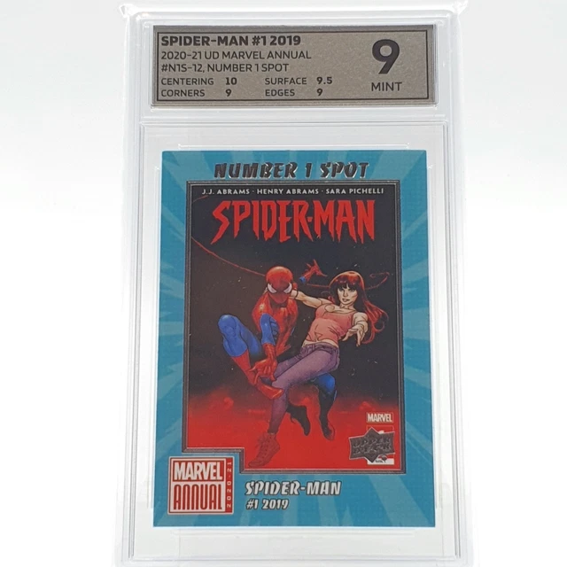 2020-21 Ud Marvel Annual #N1S-12 Spider-Man #1 2019 Oce Mint 9