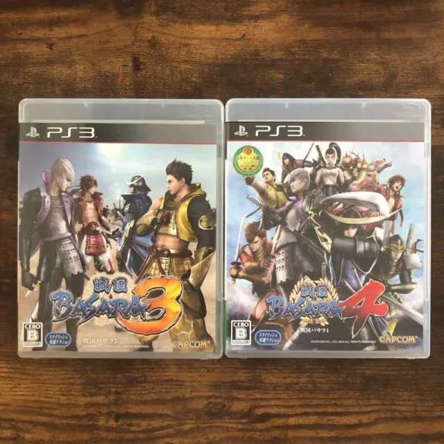 Sengoku Basara 3 ＋ 4 2Games set Sony PlayStation 3 PS3 Tested
