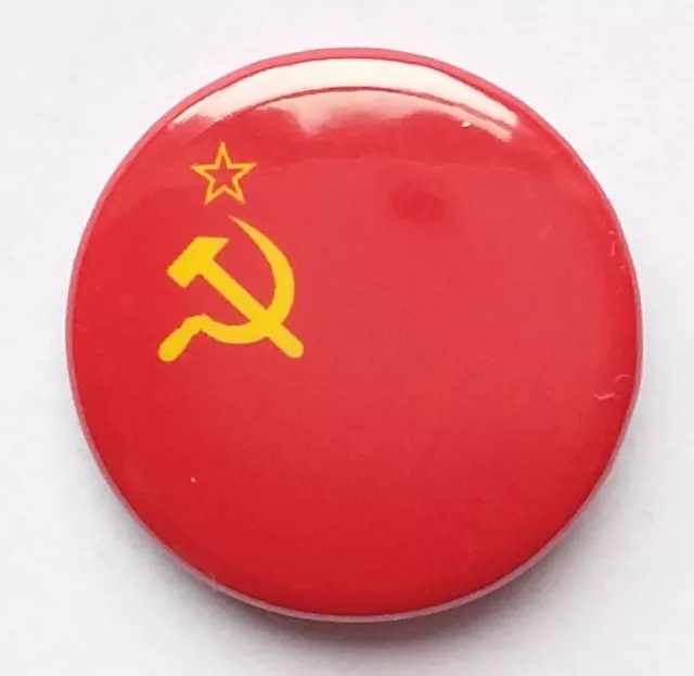SOVIET UNION FLAG BUTTON BADGE USSR CCCP Советский Союз Communist Russia Kremlin