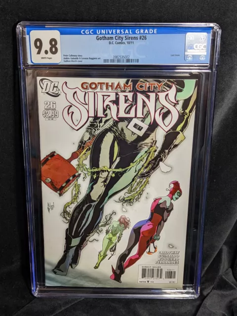 Gotham City Sirens # 26 CGC 9.8 Harley Quinn Joker Catwoman Poison Ivy