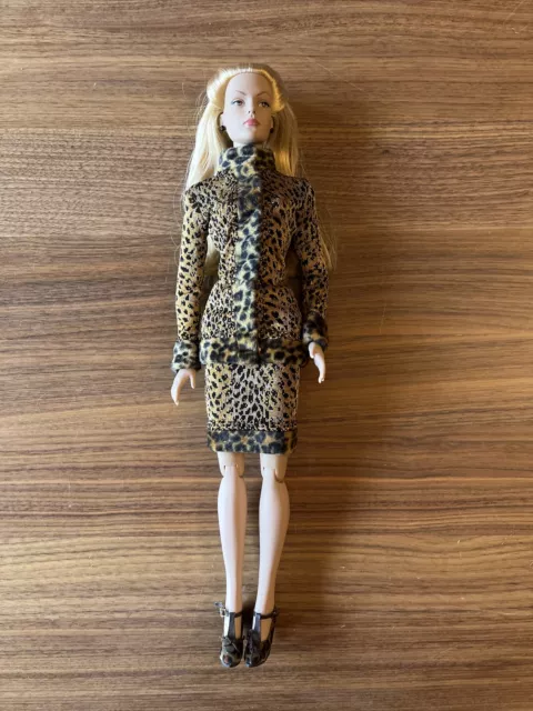 Beautiful 16” Tonner Doll Blonde in Limited Edition Tonner Leopard Luxury