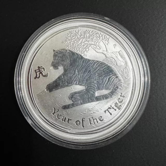 Australia 1 dólar, 2010 Año del tigre Onza de Plata