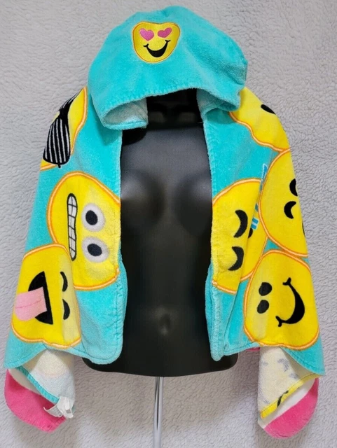 Toalla de playa con capucha emoji multicolor Nation