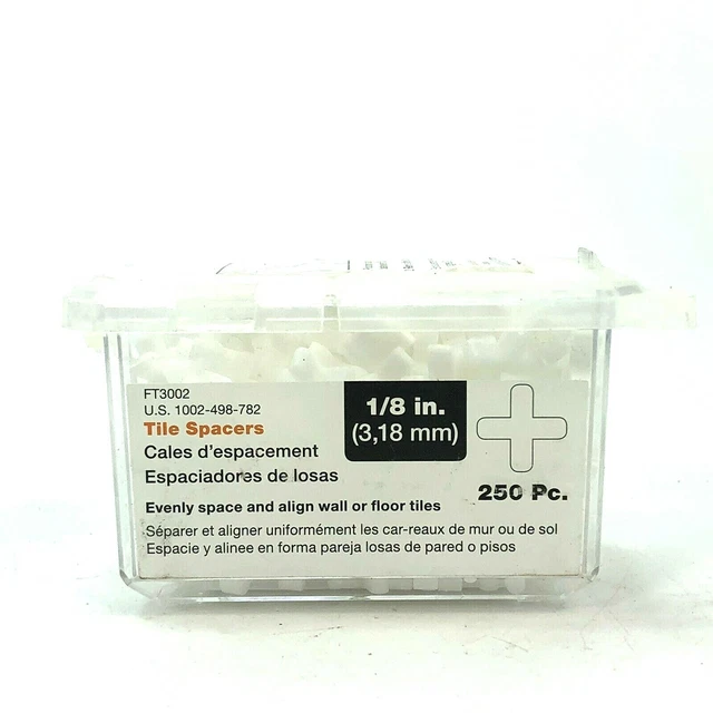 RIDGID 1/8 in. Spacers (250-Pack with Resealable Box)