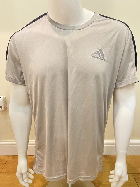 ADIDAS RUNNING PRIMEGREEN Running T Shirt Large Grey Running