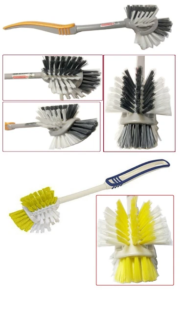 Bürstenmann Topf- und Pfannenbürste mit Nylongriff und Nylonborsten, 31 cm lang,