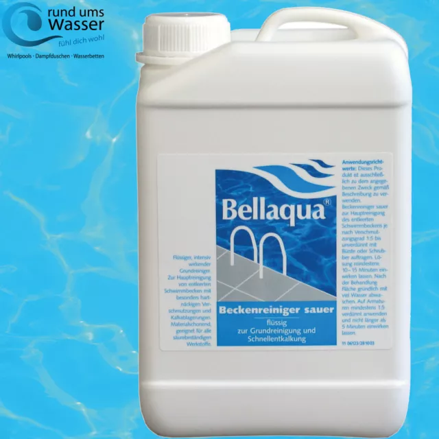 BAYROL Bellaqua Beckenreiniger sauer 3L Pool Reinigung Entkalkung Grundreinigung