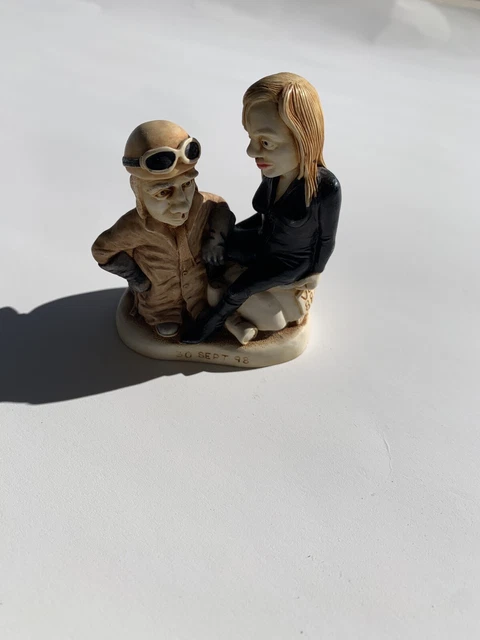 Harmony Kingdom Leather Anniversary Peter & Andrea 3rd Anniversary Figurine