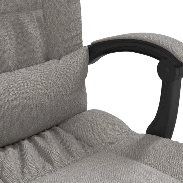 Fauteuil de massage inclinable de bureau Taupe Tissu 10