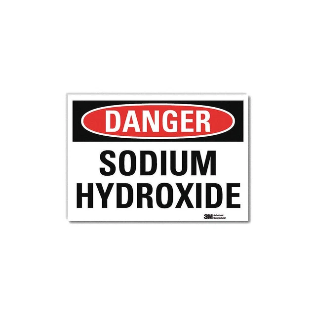 LYLE U3-1984-RD_14X10 Danger Sign,10inx14in,Reflctv Sheeting