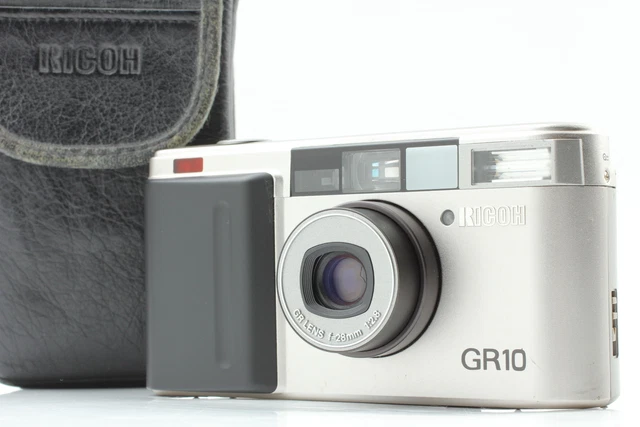 Read [Near MINT] Ricoh GR10 Silver 35mm Film Camera Point & Shoot P&S From JAPAN