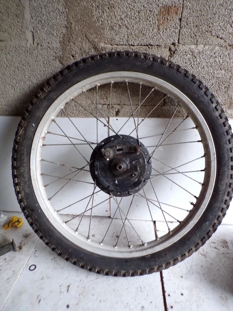 roue tambour axe pneu jante avant 23" 250 xls Honda 1980 41022