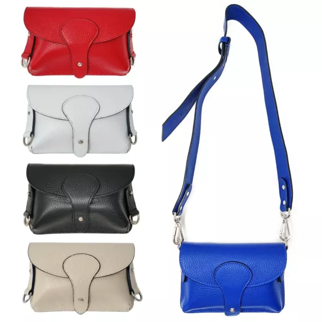 Italy Kleine Handtasche Clutch Crossbody Schultertasche Umhängetasche Echtleder