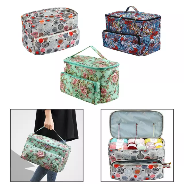 Yarn Storage Knitting Bag Sewing Tote Yarn Bag Storage Pouch Crochet Yarn