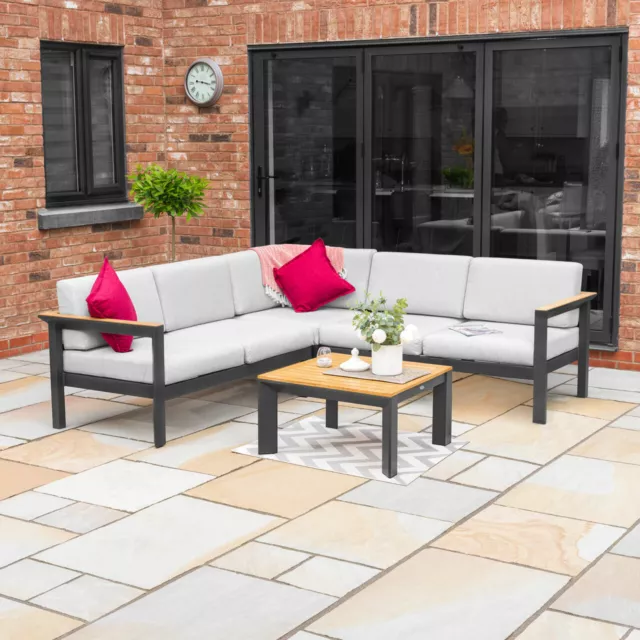 Harrier rattan garden sofa & table set discount
