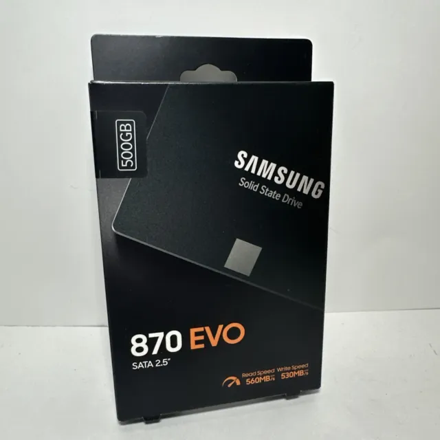 Samsung 870 EVO 500GB 2.5 Inch SATA III Internal SSD Brand New MZ-77E500B/AM