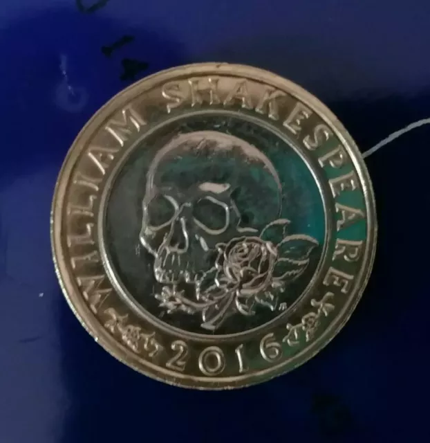 Highly Collectable 2016 William Shakespeare Tragedies £2. Coin. (Circulated) #1