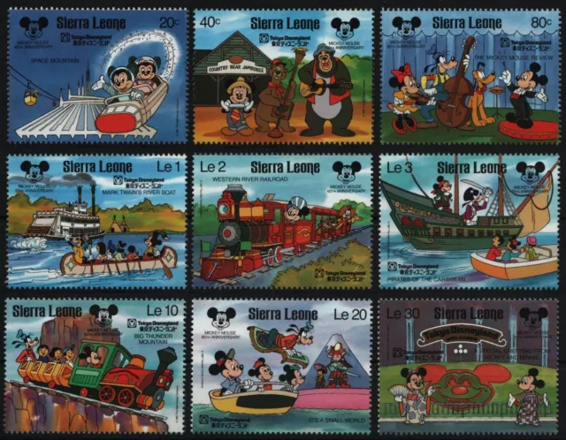 Sierra Leone 1987 - Mi-Nr. 1056-1064 ** - MNH - Walt Disney