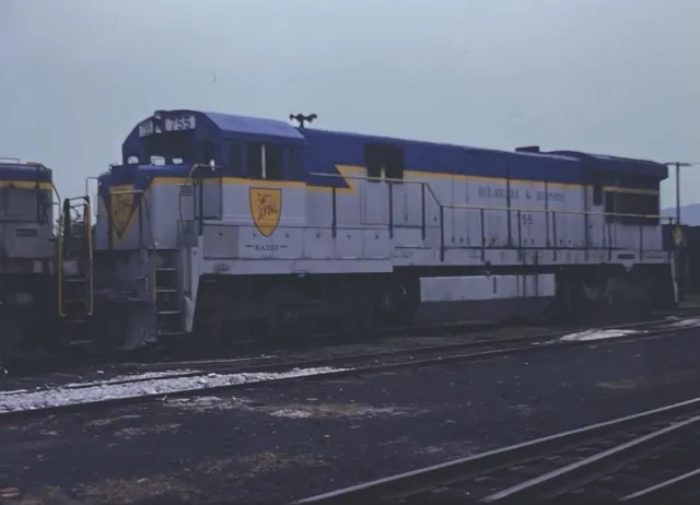 D&H Delaware & Hudson Railroad Train Locomotive #755 ~1978 ~ Original Slide