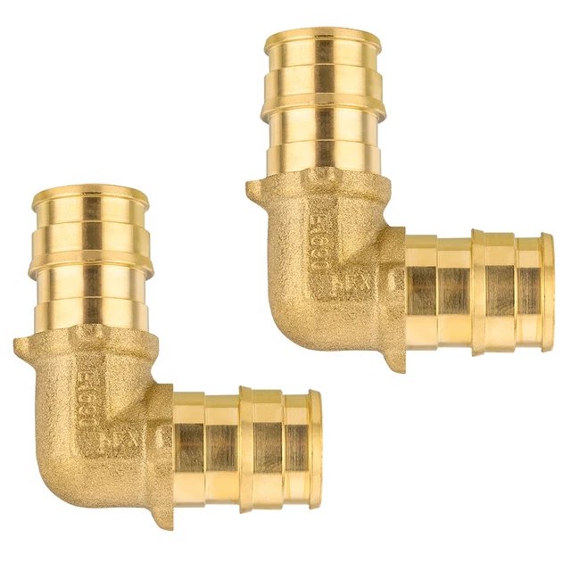 Raccordi Efield Senza Piombo Gomiti Per Tubi PEX 1/2" X 1/2" NPT Femmina - Set Da 6 Pezzi In Ottone Senza Piombo, Per Crimpatura, Pressione Max 175 Psi Gomito PEX A Crimpare Ottone - Foto 9