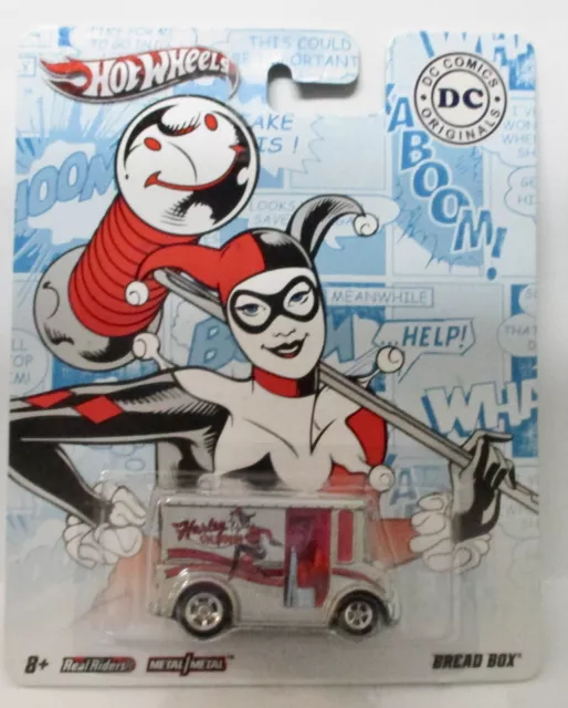 2011 Hot Wheels Pop Culture Dc Comics Harley Quinn Bread Box Silver Ar5