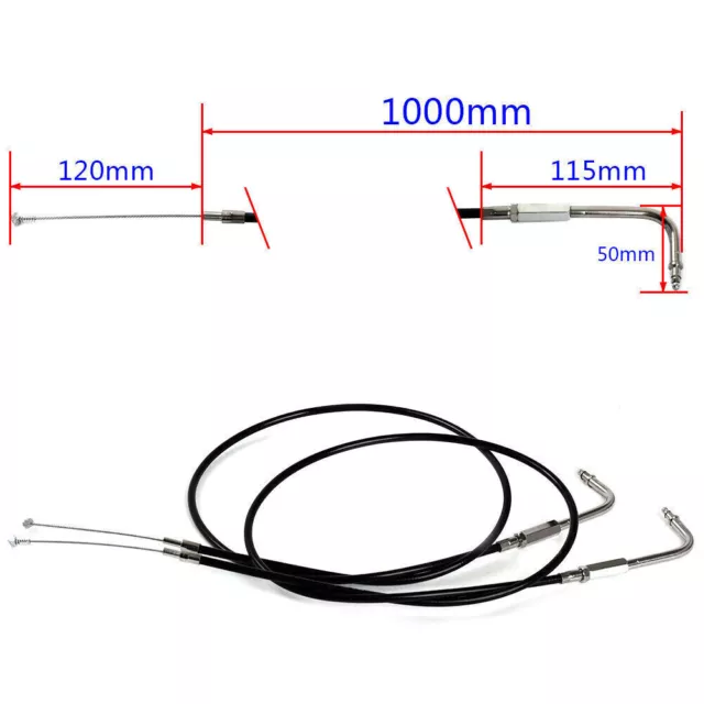 39.4" Throttle Cable for Harley Road King Glide Heritage Softail Fatboy Dyna FLD