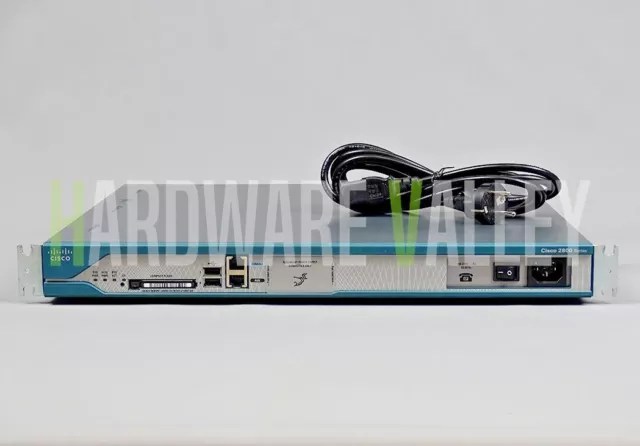 Cisco CISCO2811-AC-IP w/ AC+POE,2FE,4HWICs,2PVDMs,1NME,2AIMS,IP BASE,64F/256