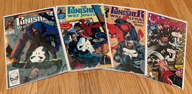 Marvel Punisher War Journal (1988) #13 14 15 16 Spider-Man 4 Book Lot VG/F to NM