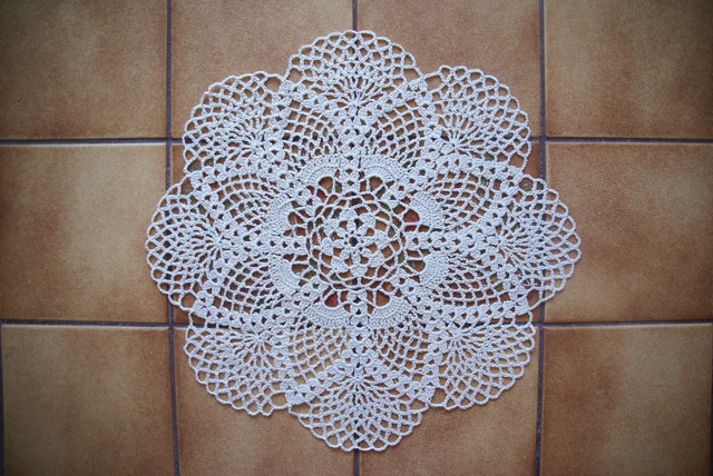 Lot De 7 Napperons En Coton Crochetés Main - Artisanat Français - Service à Porto