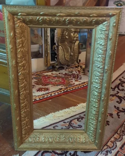 Antique Decorative Hanging Wall Glass Mirror Wooden Frame