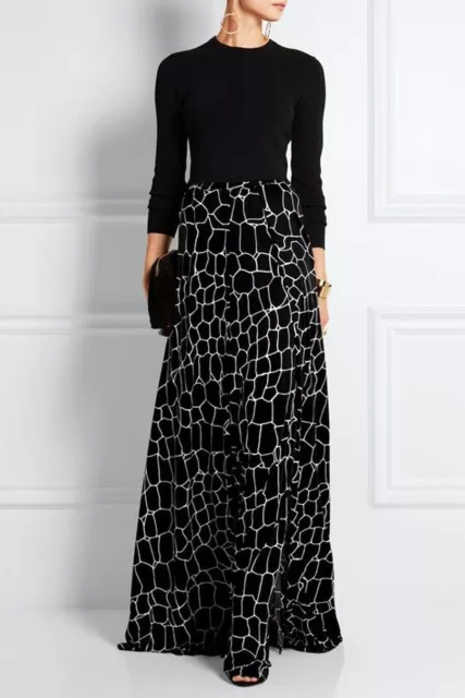 ISSA Rigby printed Silk Rayon Jersey Maxi Skirt Size UK 16 US 12; RPP:$650