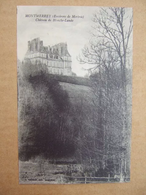 Cpa Montmerrey (61 Ornament) Chateau De White Moor, Mortree Surroundings