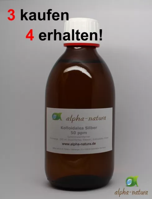 1Liter Kolloidales Silber Silberwasser 100ppm hoch konzentriert +Desinfektion