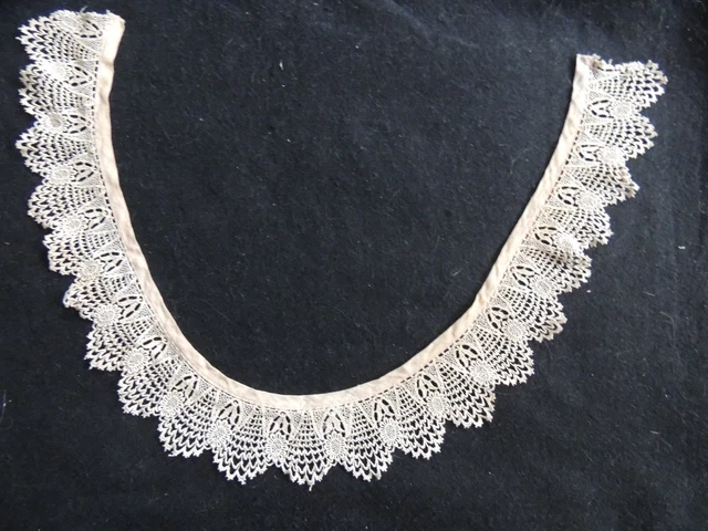 ANCIENNE BRODERIE ANGLAISE, façon dentelle - linge ancien en coton EUR